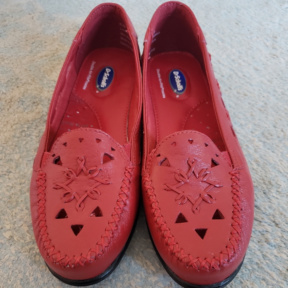 Dr. Scholls Womens size 6.5 red loafers